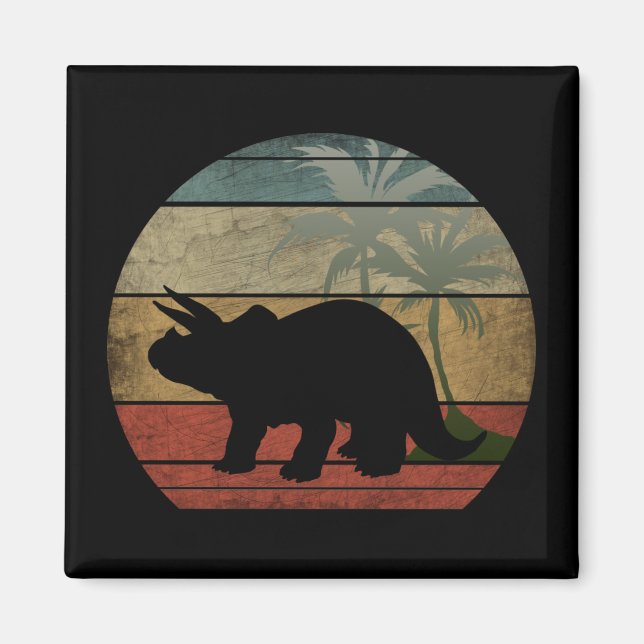 DINOSAUR SUNSET 3 MAGNET (Vorne)