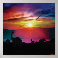 Dinosaur Sunset