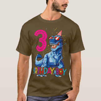 Dinosaur T rex 3 Jahre Altes T Shirt Kinder 3.