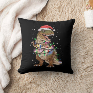 Dinosaur T-Rex Baum Weihnachtspullover Xmas Dino Kissen