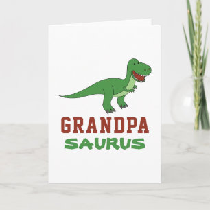 Dinosaur T-Rex Dino Granddad Abuelo Grandpasaurus Karte