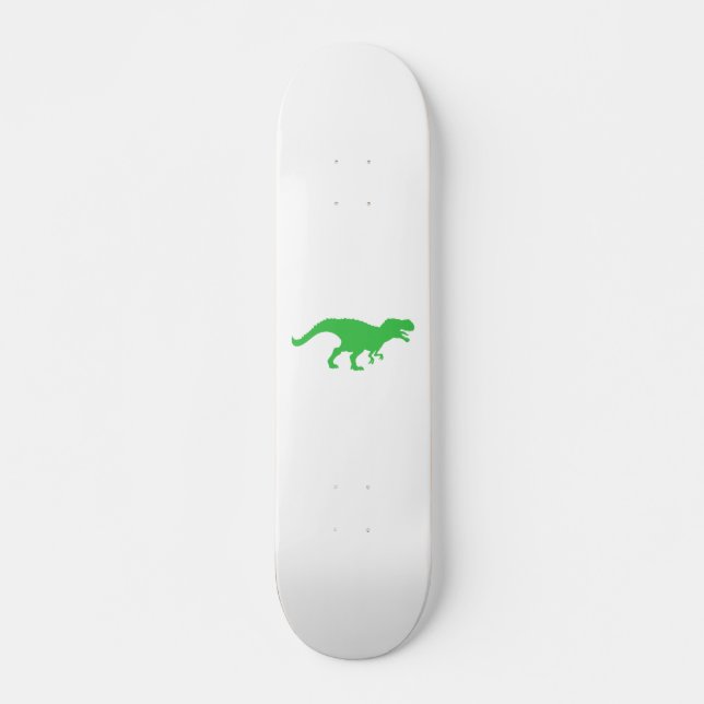 Dinosaur T-Rex - Farbe des Hintergrunds auswählen Skateboard (Vorne)