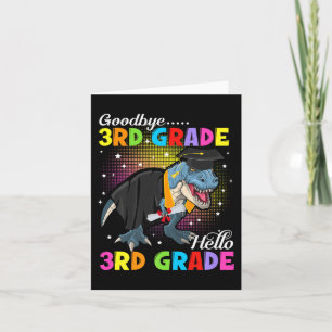 Dinosaur T Rex Goodbye 3. Klasse Hallo 4. Klasse G Karte