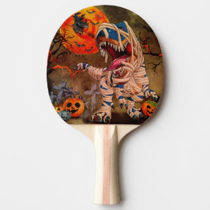 Dinosaur T Rex Halloween Tischtennis Schläger
