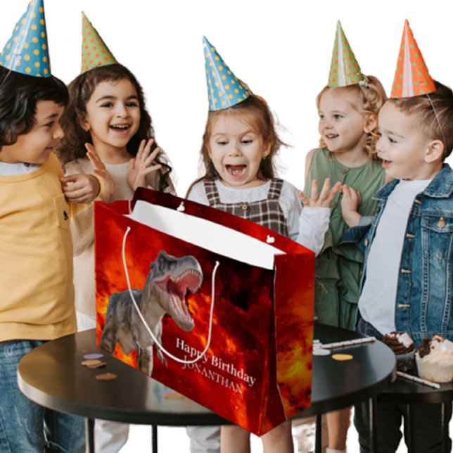 Dinosaur T Rex Jurassic World Große Geschenktüte (Party Supplies Will Make You Roar!)