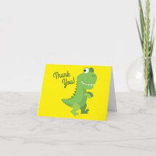 Dinosaur T-rex Kids 1st Birthday Dino Party Karte