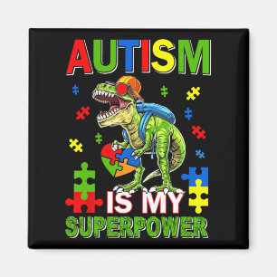 Dinosaur T-rex Kinder Autismus ist meine Supermach Magnet