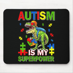 Dinosaur T-rex Kinder Autismus ist meine Supermach Mousepad
