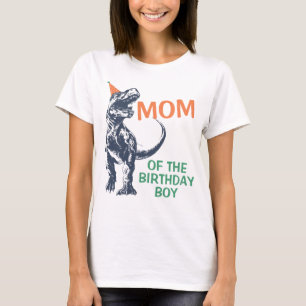Dinosaur T-Rex Party Hat Mama des Geburtstags Jung T-Shirt