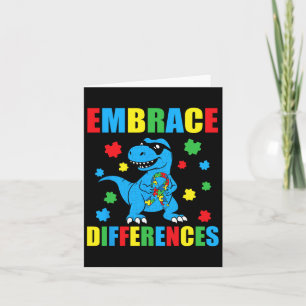 Dinosaur T-rex Puzzle Embrace Unterschiede Autismu Karte