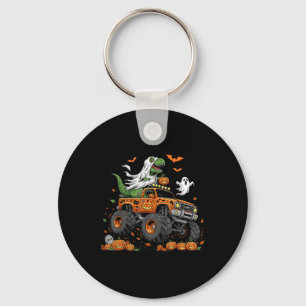Dinosaur T-rex Riding Monster Truck Halloween Männ Schlüsselanhänger