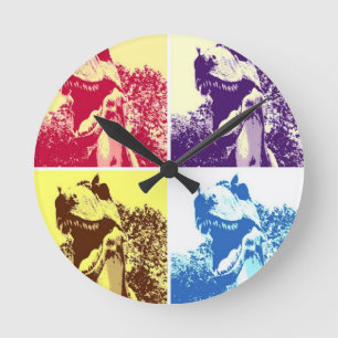 Dinosaur T-Rex Runde Wanduhr