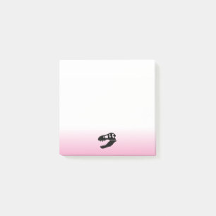 Dinosaur T. rex Skull Post-it Klebezettel