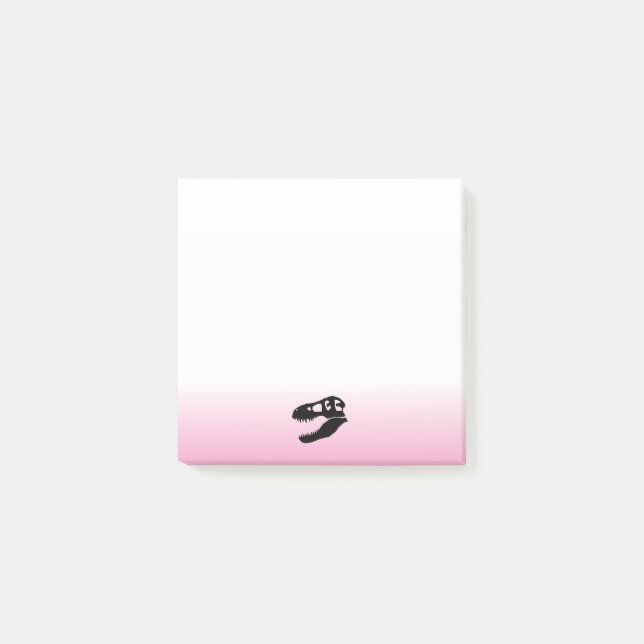 Dinosaur T. rex Skull Post-it Klebezettel (Vorderseite)