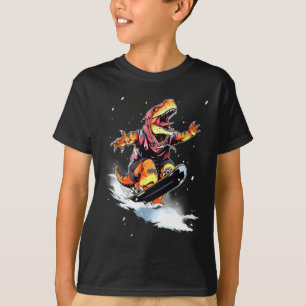 Dinosaur T-Rex Snowboard Snowboard Snowboarder Sie T-Shirt