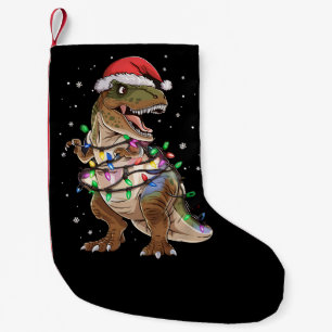 Dinosaur T-rex Tree Christmas Sweater Xmas Dino Kleiner Weihnachtsstrumpf