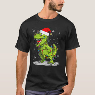 Dinosaur T - Rex Tree Christmas Sweater Xmas Haust T-Shirt