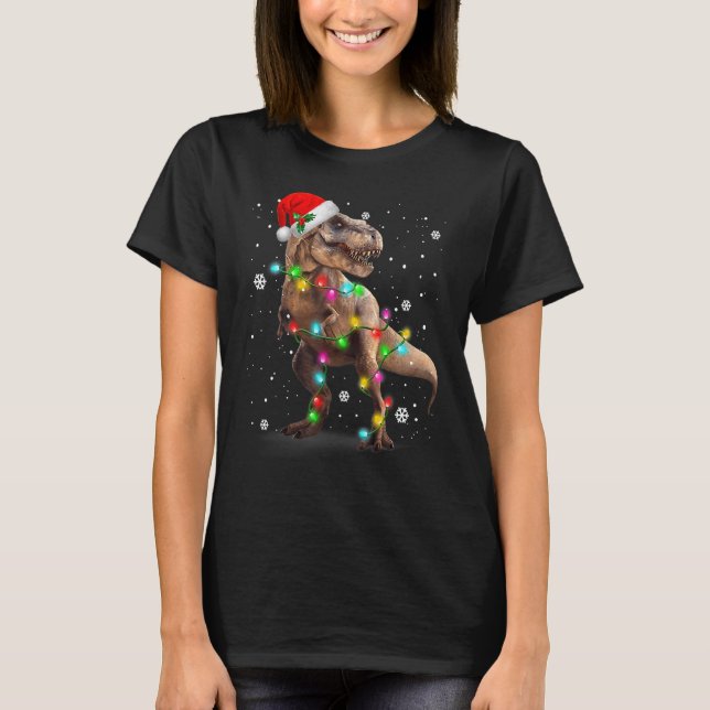 Dinosaur T Rex Trex Weihnachtsweih Weihnachtsweih  T-Shirt (Vorderseite)