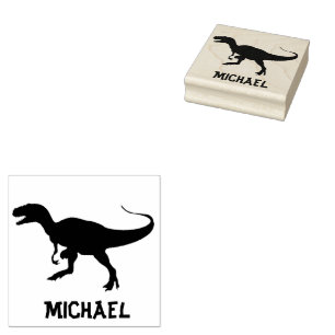 Dinosaur T-Rex Tyrannosaurus Personalisiert Gummistempel