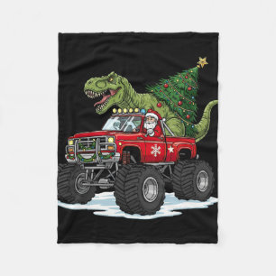 Dinosaur T Rex Weihnachten Santa Jungen Männer Mäd Fleecedecke