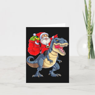 Dinosaur T Rex Weihnachten Santa Jungen Männer Mäd Karte