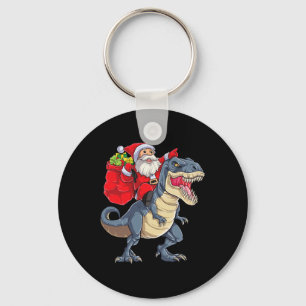 Dinosaur T Rex Weihnachten Santa Jungen Männer Mäd Schlüsselanhänger