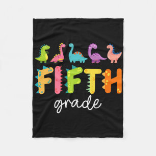 Dinosaur T-Shirt 5. Klasse Zurück zur Schule Erste Fleecedecke