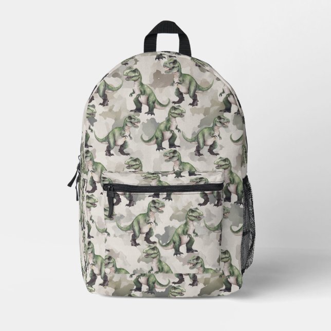 Dinosaur-Tarnung Wüsten-Braun-Rucksack Bedruckter Rucksack (Vorderseite)