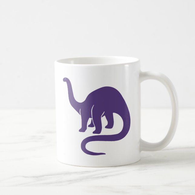 Dinosaur-Tasse - Lila Tasse (Rechts)