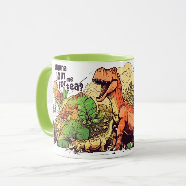 Dinosaur-Tasse Tasse (Vorderseite Links)