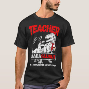 Dinosaur Teacher Life-Kaffee Vater Vater Rex Tiny  T-Shirt