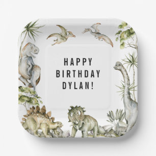 Dinosaur Theme Geburtstagsparty Pappteller