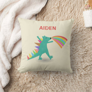Dinosaur Theme Throw Kissen für Junge