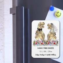 Dinosaur Themed Wedding Fun Save the Date