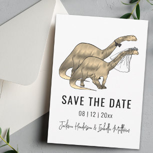 Dinosaur-Themen-Hochzeit Save The Date