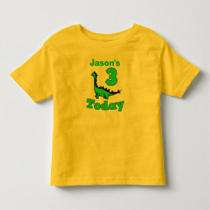Dinosaur Third Birthday Boy Shirt