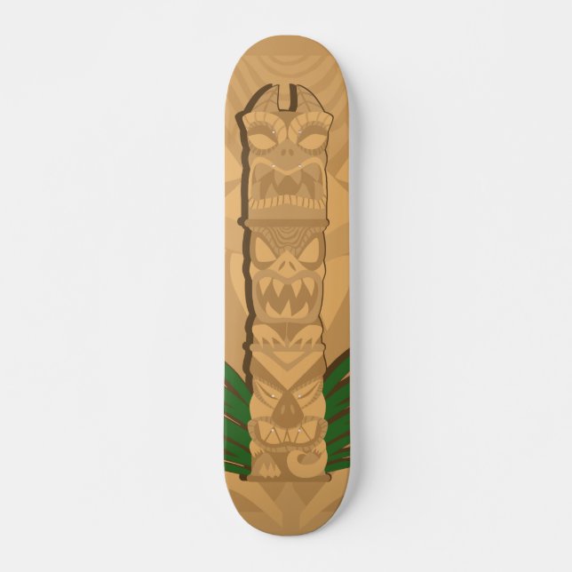 Dinosaur Tiki Totem Skateboard (Vorne)