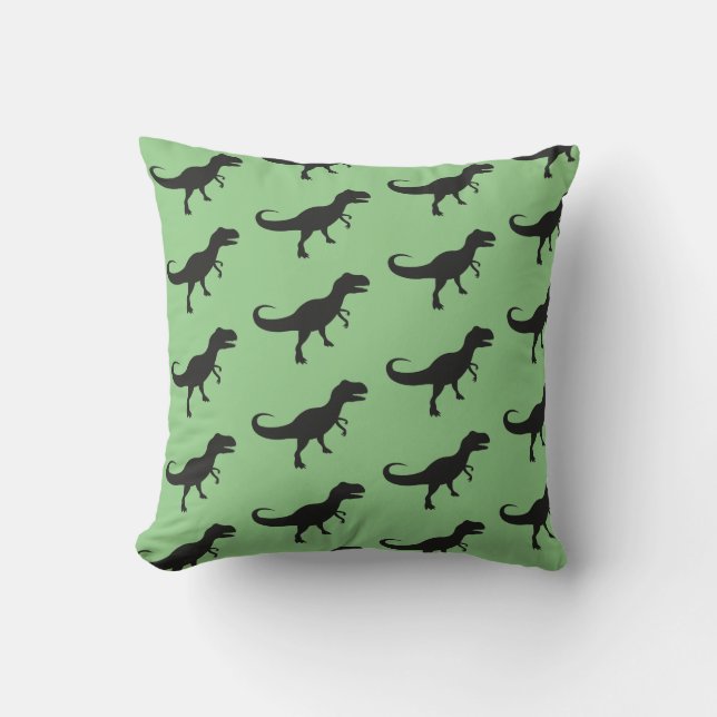Dinosaur Trex Graphic Pattern Throw Kissen (Vorderseite)