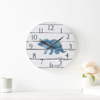 Dinosaur Triceratops Dekoration Rustikale Shiplap