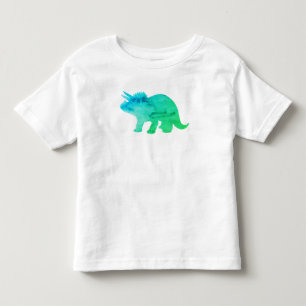 Dinosaur Triceratops Neon Painting Kleinkind T-shirt