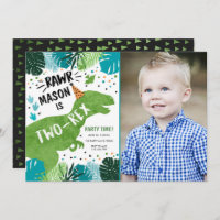 Dinosaur Two-Rex T-Rex RAWR 2. Geburtstag