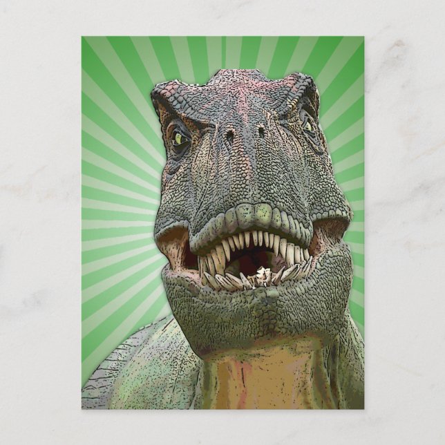 Dinosaur Tyrannosaurus rex Postkarte (Vorderseite)
