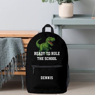 Dinosaur Tyrannosaurus Rex Zitat Bedruckter Rucksack
