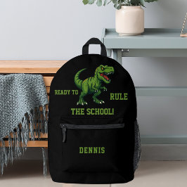 Dinosaur Tyrannosaurus Rex Zitat Bedruckter Rucksack