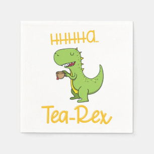 Dinosaur Tyrannosaurus Tea Rex Prähistorisches Tie Serviette