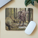 Dinosaur Tyrannosaurus Triceratops Personalisiert Mousepad<br><div class="desc">Dieses Design kann durch Auswahl der Option Design bearbeiten personalisiert werden. Sie können auch auf andere Gegenstände übertragen. Kontaktieren Sie mich unter colorflowcreations@gmail.com oder nutzen Sie die Chat-Option oben auf der Seite, wenn Sie dieses Design auf einem anderen Produkt haben möchten oder Hilfe benötigen. Sehen Sie mehr von meinen Designs...</div>