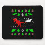 Dinosaur Ugly Christmas Sweater For Adults Kids  Mousepad<br><div class="desc">Dinosaur Ugly Christmas Sweater For Adults Kids</div>