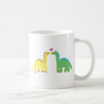 DINOsaur und ein GIRAFFE Kaffeetasse<br><div class="desc">Dinosaurier und Giraffe fallen in Liebe</div>