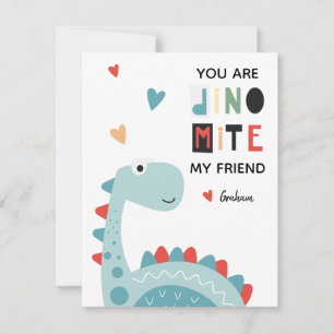 Dinosaur Valentine Feiertagskarte