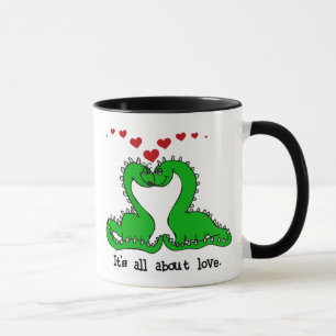 Dinosaur Valentine Liebe Tasse